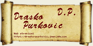 Draško Purković vizit kartica